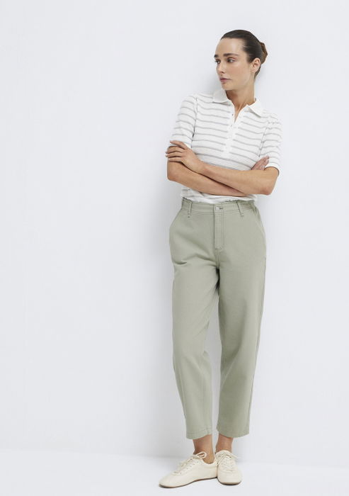 Женские Брюки Серые Carrot [2]