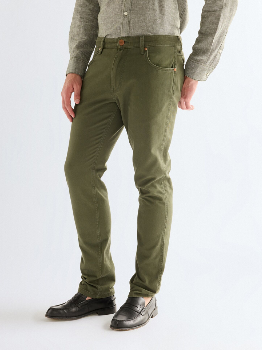 Pantaloni Haki Regular Straight Barbati [2]