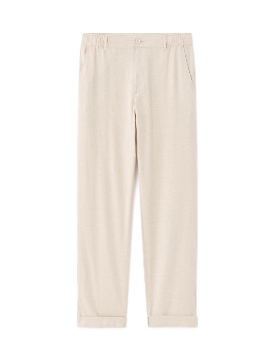 Pantaloni Crem Straight Barbati [6]