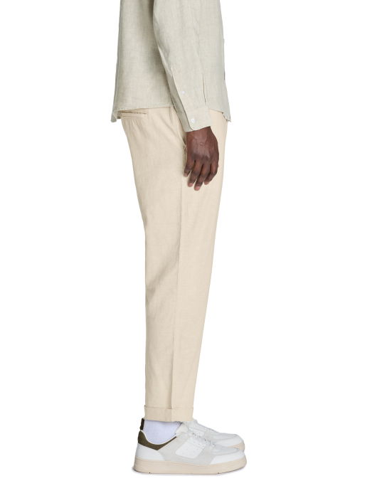 Pantaloni Crem Straight Barbati [4]