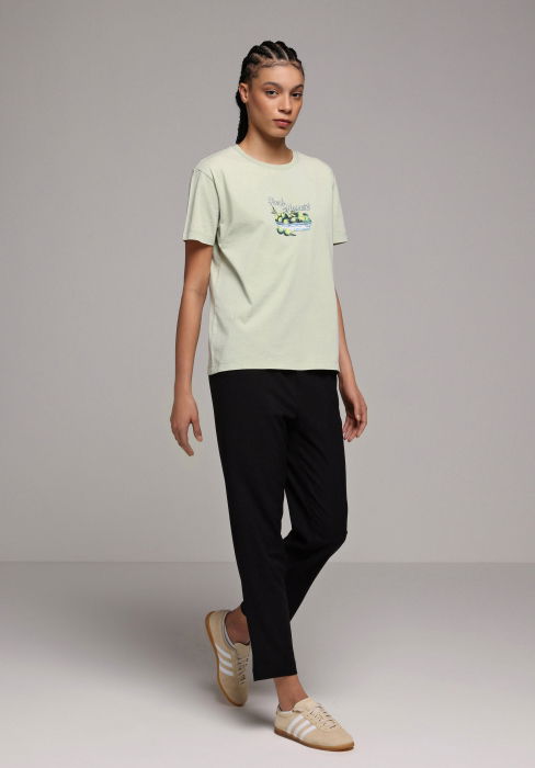 Женские Брюки Чёрные Regular [3]