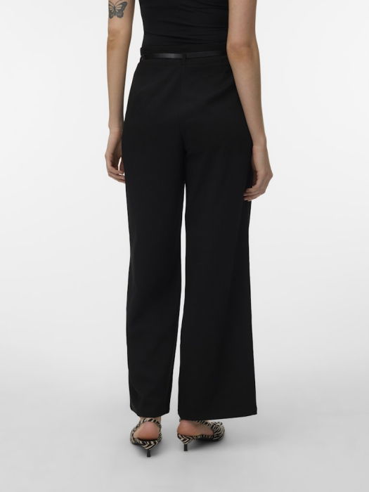 Женские Брюки Чёрные  Wide Leg [4]