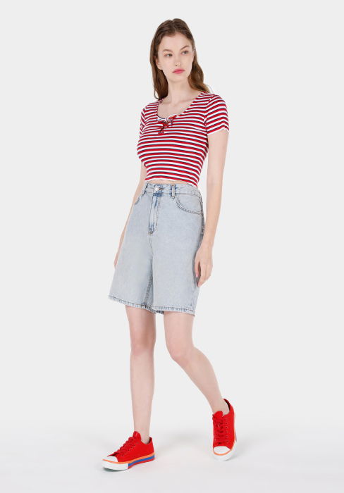 Женские Шорты Синие Regular [3]