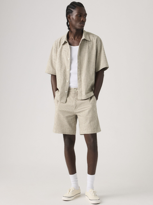 Мужские Шорты Белые/Бежевые Straight [3]