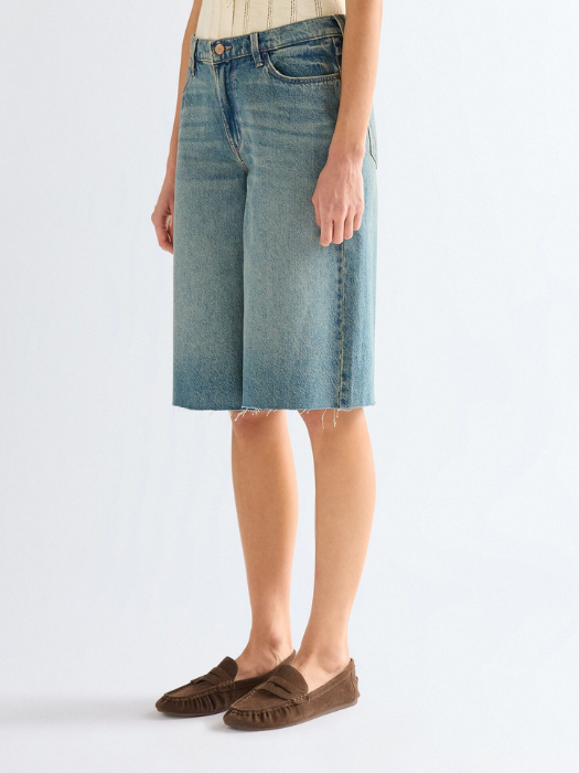 Pantaloni Scurti Blue Loose Femei [2]