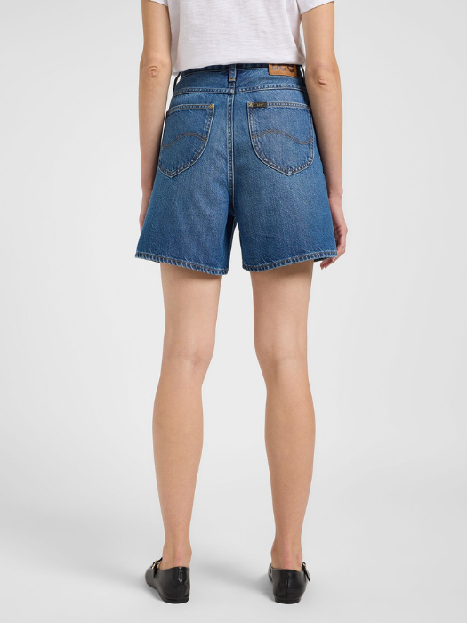 Женские Шорты Синие Wide Leg [4]