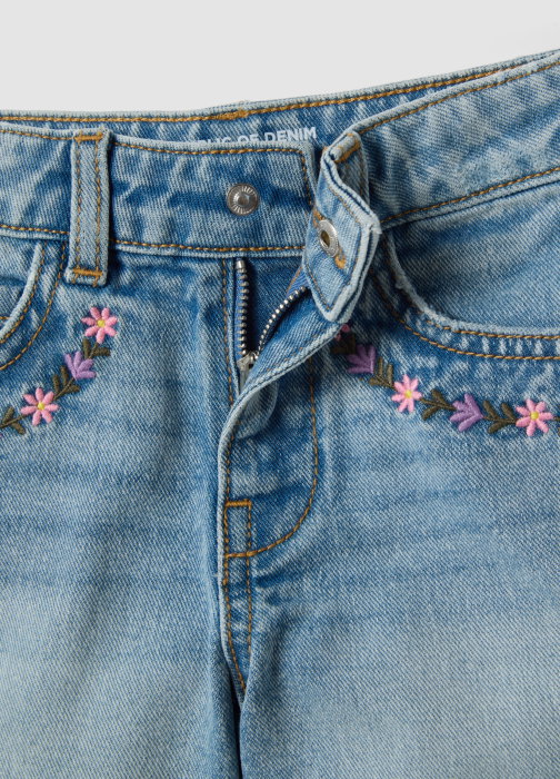 Pantaloni Scurti Denim Light Blue Fete 3-10 Ani [3]