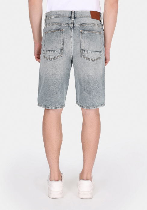 Pantaloni Scurti Gri Deschis Loose Straight. Barbati [2]