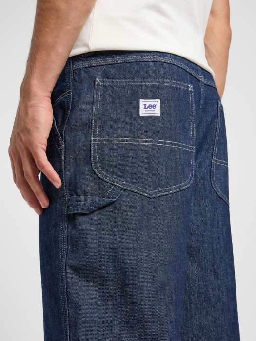 Pantaloni Scurti Indigo Loose Barbati [4]