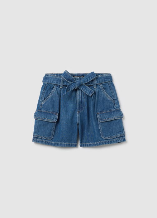 Pantaloni Scurti Medium Blue Fete 10-15 Ani [4]