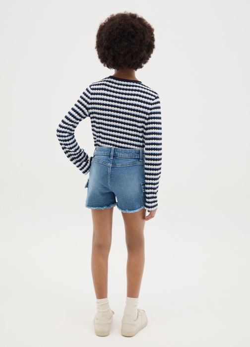 Pantaloni Scurti Medium Blue Fete 10-15 Ani [3]