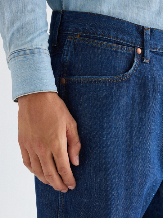 Pantaloni Scurti Albastri Straight Barbati [4]