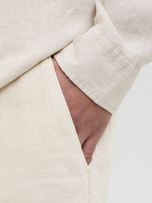 Pantaloni Bej Loose Barbati [6]