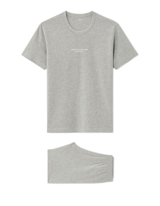 Pijama Gri Heather  Barbati [4]