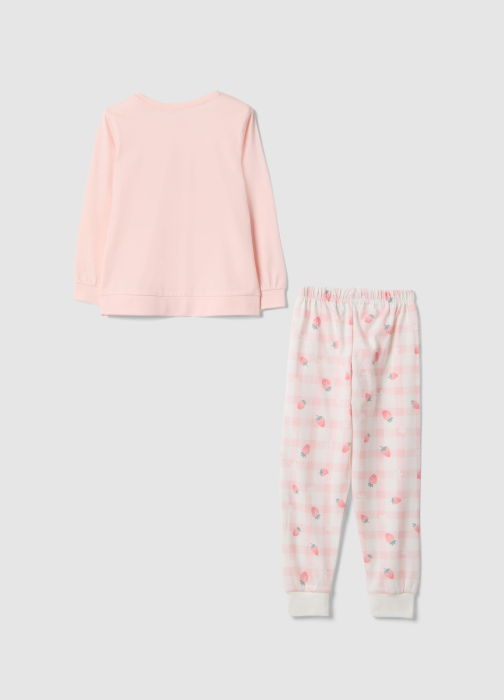Пижама С Длинным Рукавом Для Девочек Розовая 10-15 Лет [2]