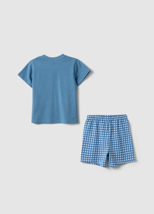 Pijama Maneca Scurta Blue Baieti 9-36 Luni [2]