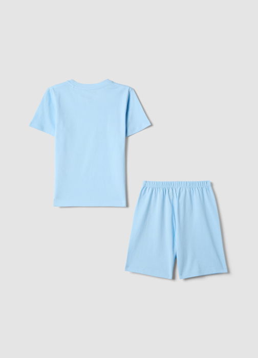 Pijama Maneca Scurta Light Blue Baieti 3-10 Ani [2]