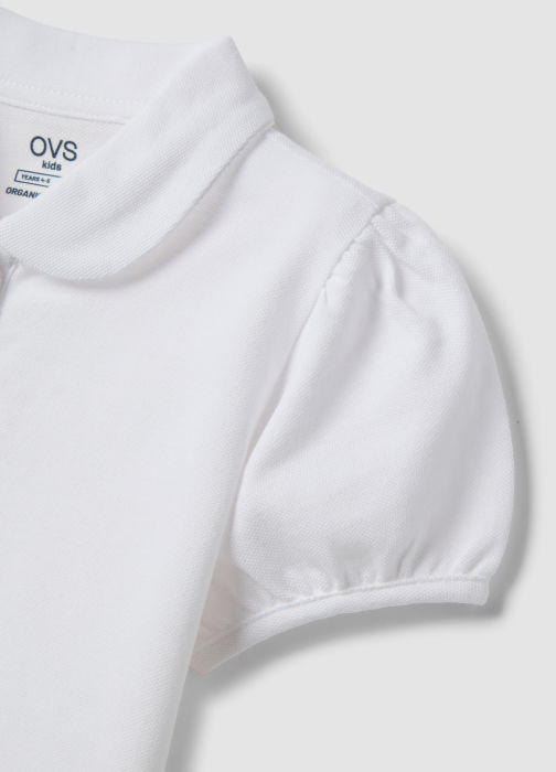 Поло Для Девочек Brilliant White 3-10 Лет [3]