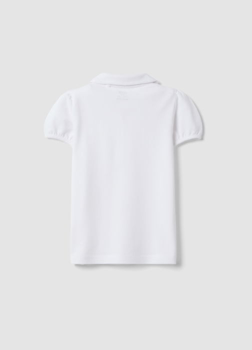 Поло Для Девочек Brilliant White 3-10 Лет [2]