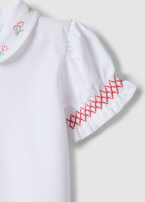 Поло Для Девочек Brilliant White 9-36 Месяцев [4]