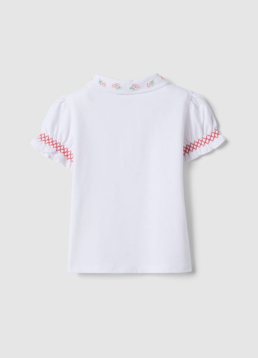 Поло Для Девочек Brilliant White 9-36 Месяцев [2]