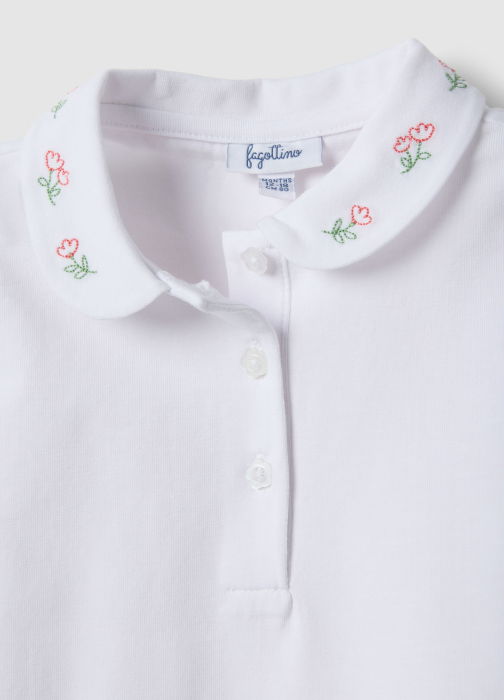 Поло Для Девочек Brilliant White 9-36 Месяцев [3]