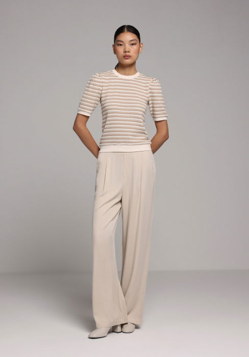 Pulover Cu Maneca Scurta Roz Deschis Femei [3]