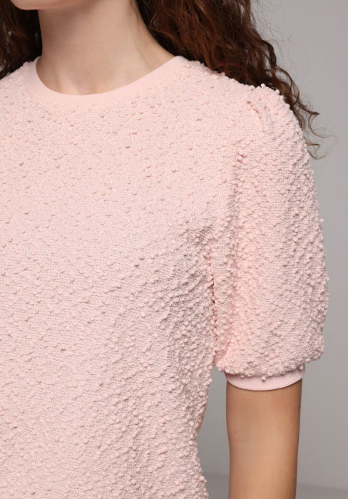 Pulover Cu Maneca Scurta Roz  Femei [4]