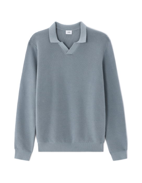 Pulover Gri Albastru Regular Barbati [5]