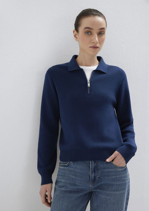 Pulover Navy Slim Femei [2]