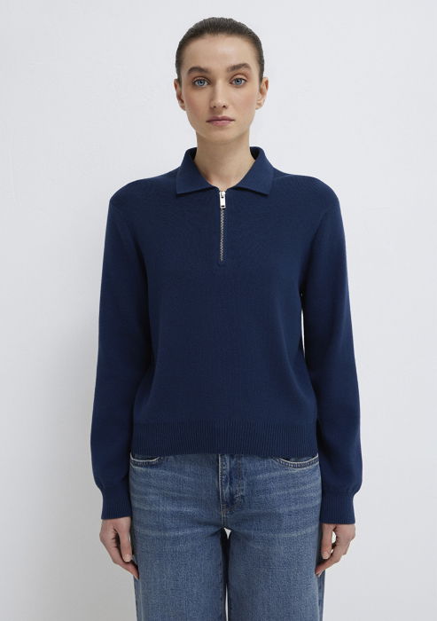 Pulover Navy Slim Femei [4]