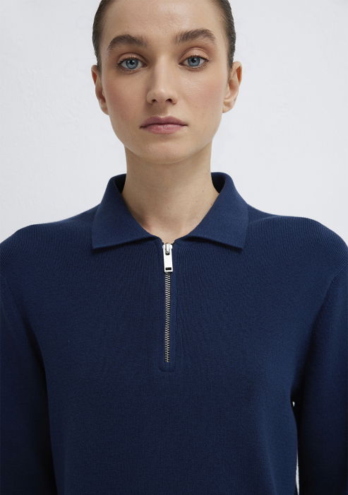 Pulover Navy Slim Femei [7]