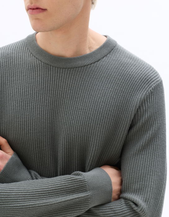 Pulover Haki Regular Barbati [4]