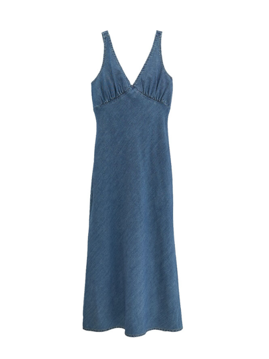 Rochie Albastra Slim Femei [6]