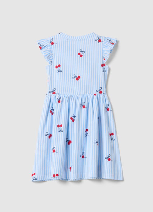 Платье Для Девочек White-Striped Azure 3-10 Лет [2]