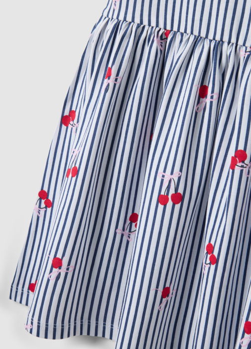 Rochie White-Striped Blue Fete 3-10 Ani [4]