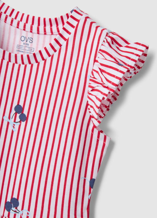 Rochie White-Striped Red Fete 3-10 Ani [3]