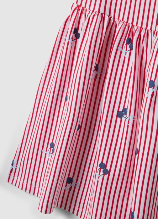 Rochie White-Striped Red Fete 3-10 Ani [4]