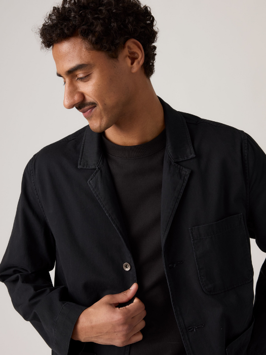 Sacou Negru Regular Barbati [2]