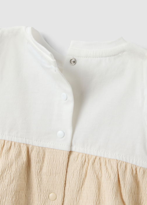 Salopeta Gri/Bej Fete 0-9 Luni [4]