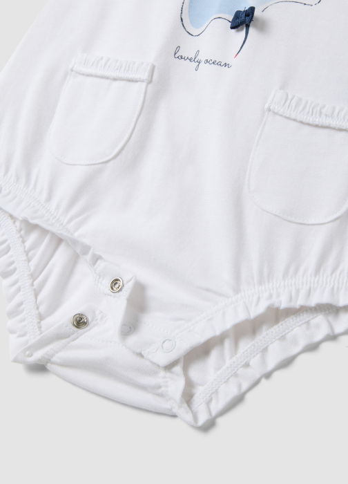 Salopeta Off White Fete 0-9 Luni [3]