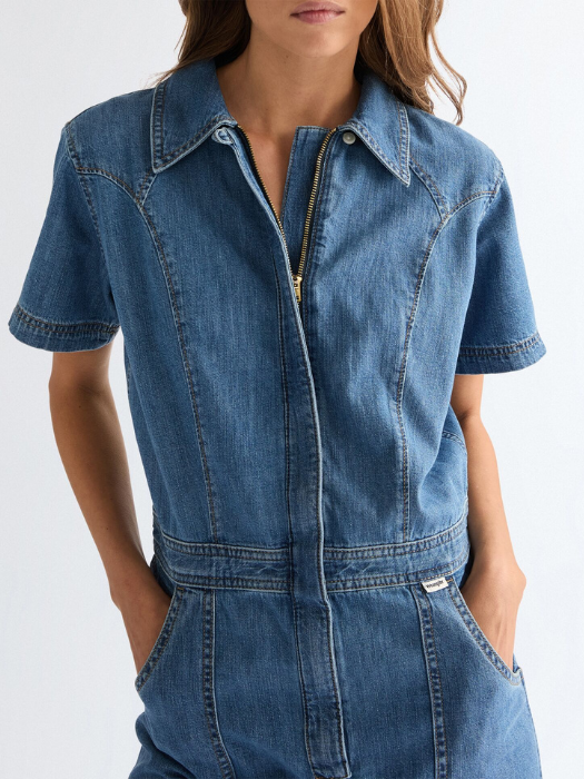 Salopeta-Pantaloni Navy Regular Femei [3]