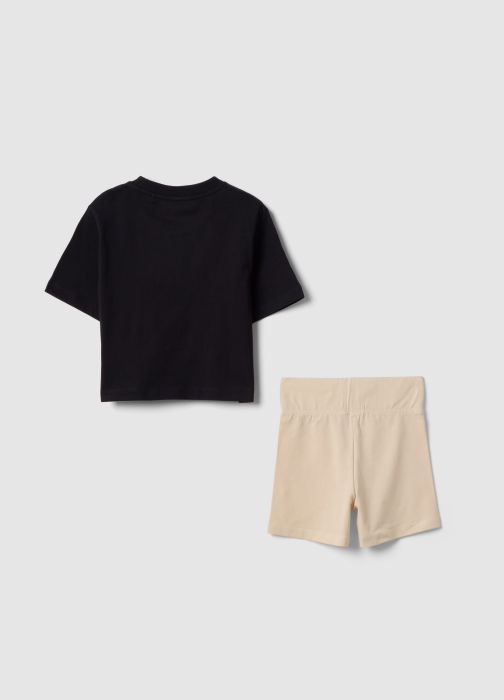 Set Tricou+Sorti Black/Beige Fete 10-15 Ani [5]