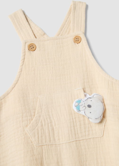 Set Tricou + Sorti Gri/Bej Baieti 0-9 Luni [4]