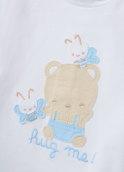 Set Tricou + Sorti Light Blue Baieti 0-9 Luni [3]