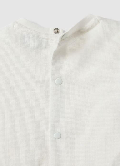 Set Tricou + Sorti Off White Baieti 0-9 Luni [4]