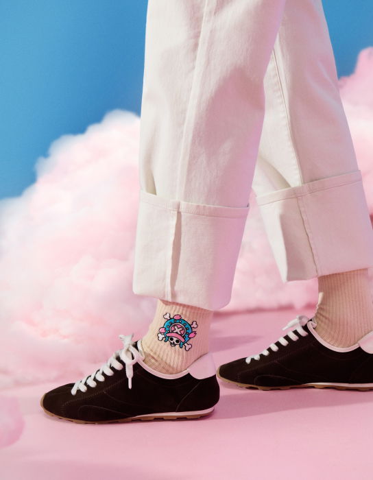 Sosete Pachet De 2 Șosete Înalte Pentru Bărbați Alb-Negru  Barbati [2]