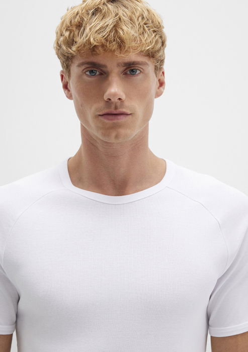 Tricou Alb Fitted Barbati [5]