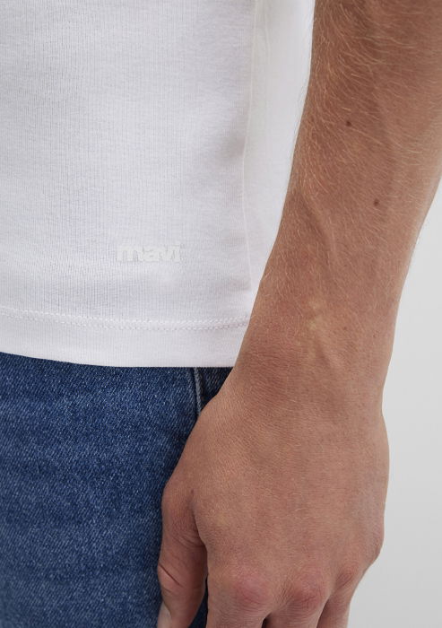 Tricou Alb Fitted Barbati [6]