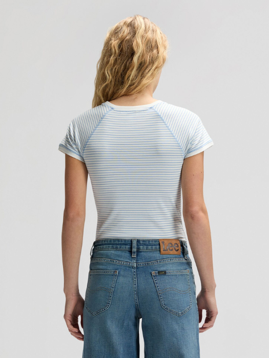 Женская Футболка Белая/Мави Slim [4]